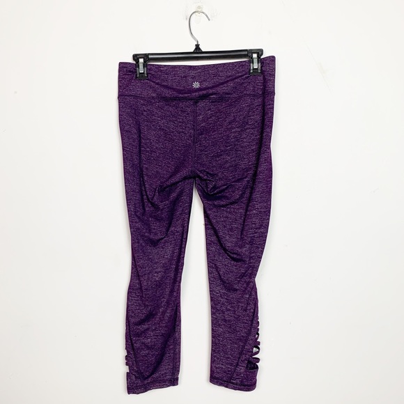 Athleta Quest Criss Cross Chaturanga Capri Purple - Picture 3 of 6